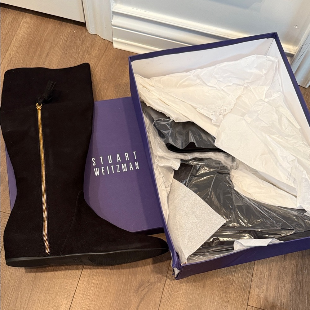Stuart Weitzman Black Woman Tall Boots